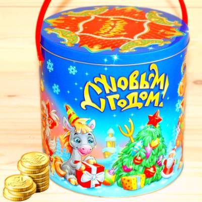 Недорогой детский новогодний подарок 1000 грамм в Менделеево